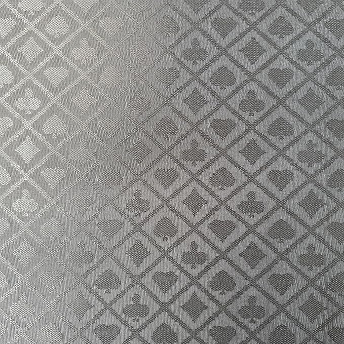 Speed Cloth Poker Table Fabric - 108X60 Inch Section of Casino Card Game Table Felt Top Cover Accessories - Gray