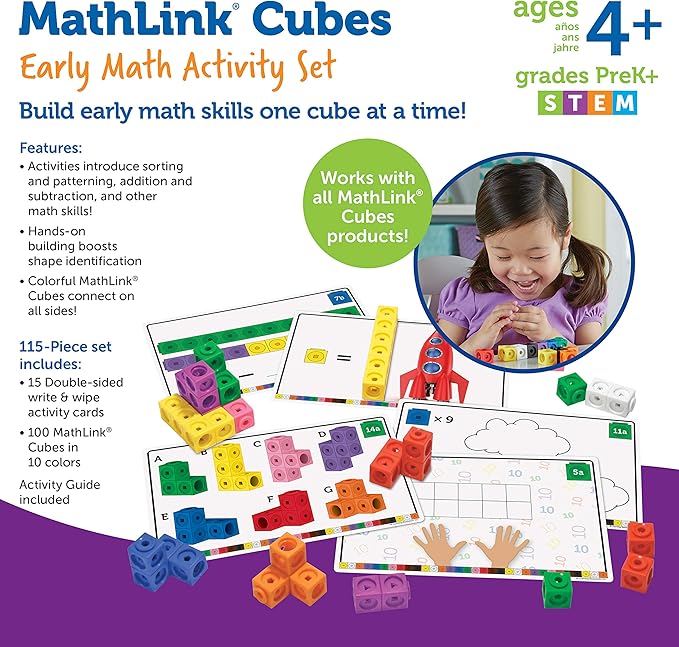 Learning Resources MathLink Cubes Early Math Activity Set