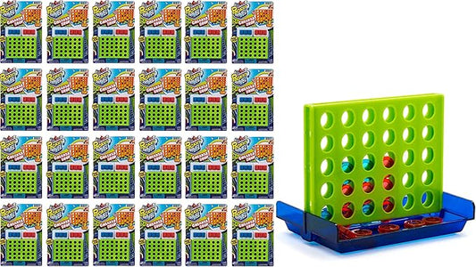 JA-RU Pocket Travel Mini Four in a Row Game (24 Units) Pocket Size Travel Games & Family Board Games. Outdoor & Indoor Recess Toys. Classic Checkers Drop Party Favors. 3253-24s