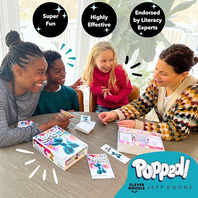 Popped! Learning Resources and Fun Card Game - Learn Reading Skills in Weeks - Exciting Word Game for Kids Ages 4-9 - Teacher & Classroom Must Haves for Preschool, Kindergarten, 1st - 3rd Grade