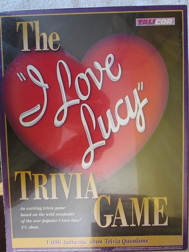 Talicor I Love Lucy Trivia Game