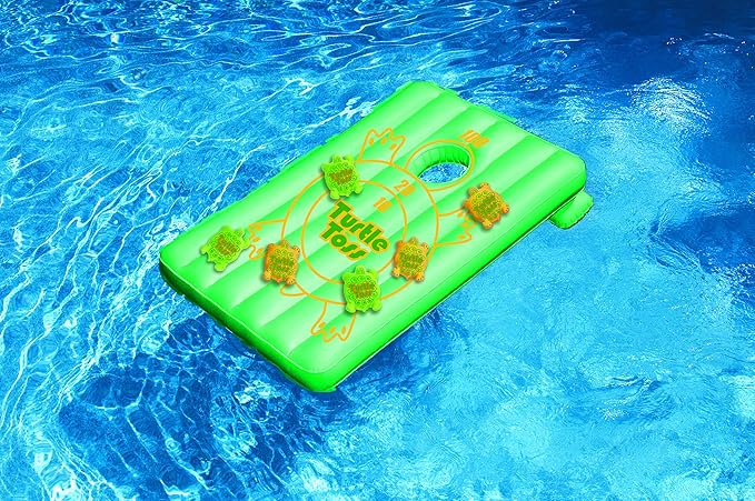 Swimline Inflatable Turtle Toss Cornhole