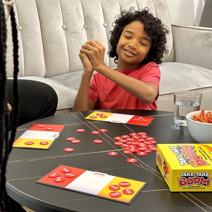 Take Take Boom: The High-Risk, High-Reward Family Dice Game by What Do You Meme?® for 3 + players