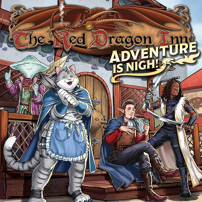 The Red Dragon Inn: Adventure is Nigh - Standalone Or Combine, Fantasy Tavern Board & Card Game, New Characters, Ages 14+, 2-4 Players