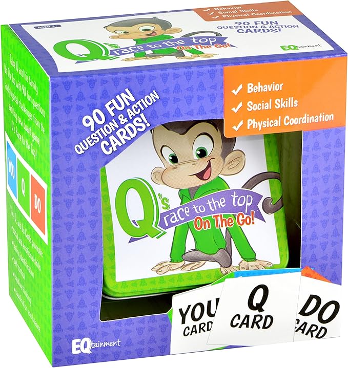 Q’s Race to The Top On-The-Go Pack: Fun Questions and Activities for Practicing Social Skills, Manners, and Emotional Control!
