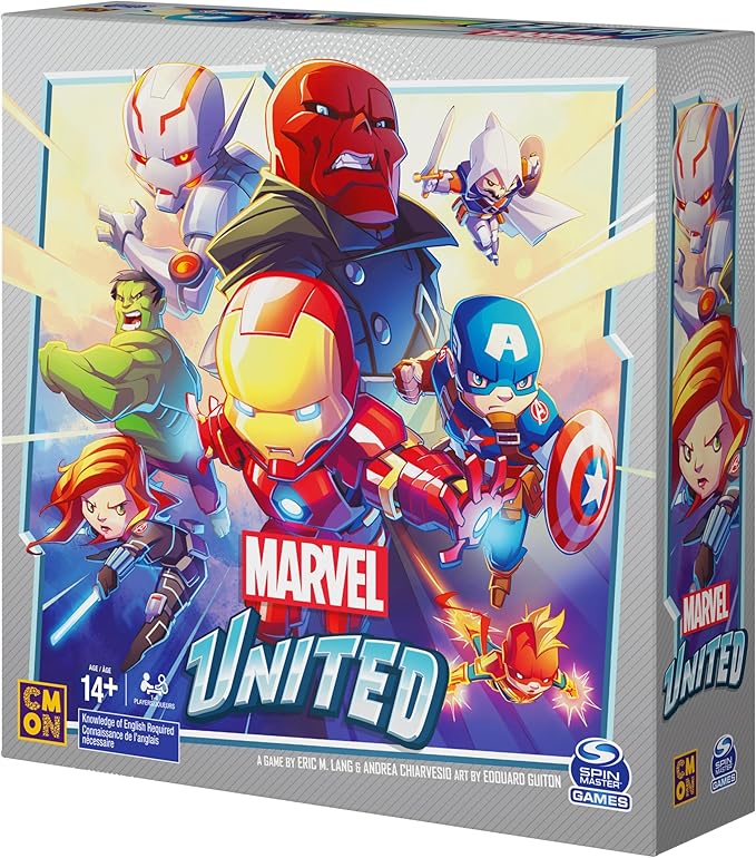 Marvel United, Award-Winning Superhero Cooperative Multiplayer Strategy Card Game Captain America Hulk, for Adults, Families and Kids Ages 14 and up