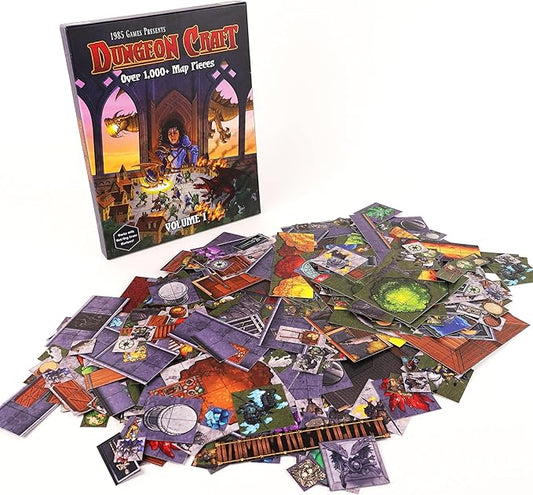 Dungeon Craft Board Game: Volume 1 Loose Leaf Inside a Custom Box, Water Resistant, Dry Erase by 1985 Games