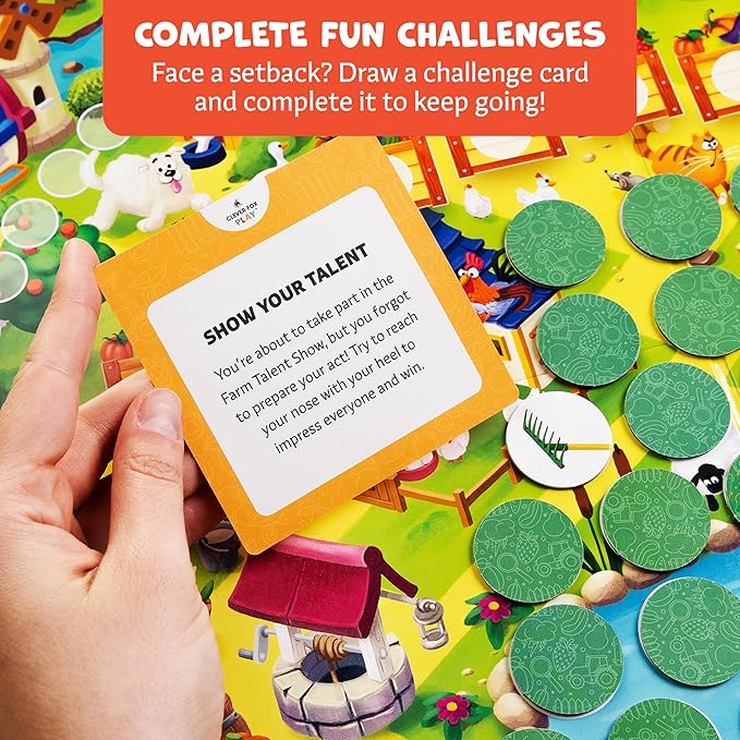 It’s a Fun Farm Day – Cooperative Board Game for Kids Ages 5–10 | Teamwork, Strategy & Memory Game for Elementary Kids, Classrooms & Family Night