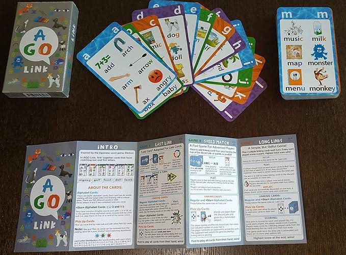 Link Card Game. an Educational and Fun Word Game. Link Last and First Letters Between Words in This Fun Family Card Game.