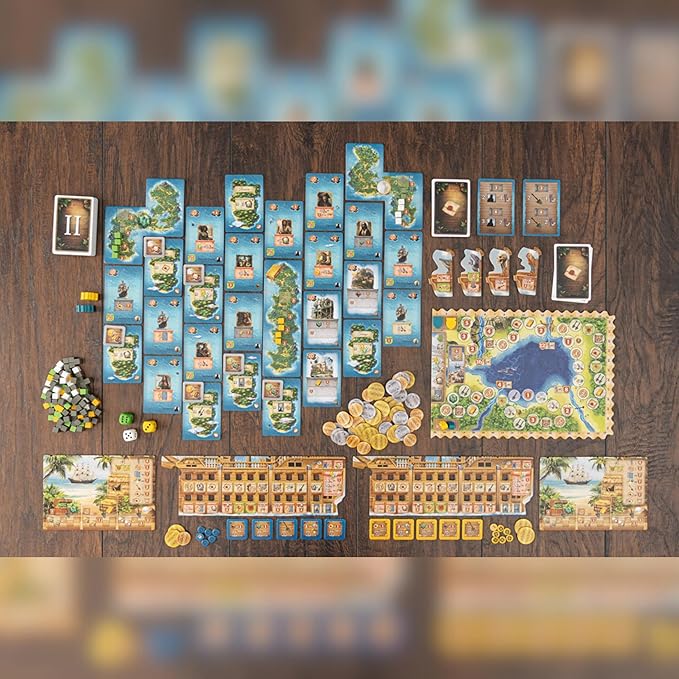 Pirates of Maracaibo Strategy Board Game, Sail The Caribbean, Upgrade Your Ship, 1-4 Players, Ages 14+