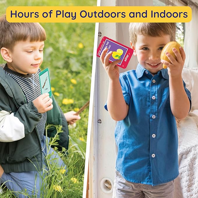 Snapshot Scavenger Hunt for Kids Ages 4-8, Indoor Outdoor Game. 170+ Objects & Prompts. Find and Seek Scavenger Hunt Card Game. Outdoor Activities and Scavenger Hunt for car Ride