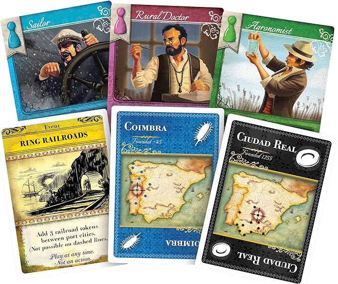 Pandemic: Iberia - Historic Disease-Fighting Board Game - Cooperative Strategy Game for Adults and Kids, Ages 8+, 2-5 Players, 45 Minute Playtime, Made by Z-Man Games