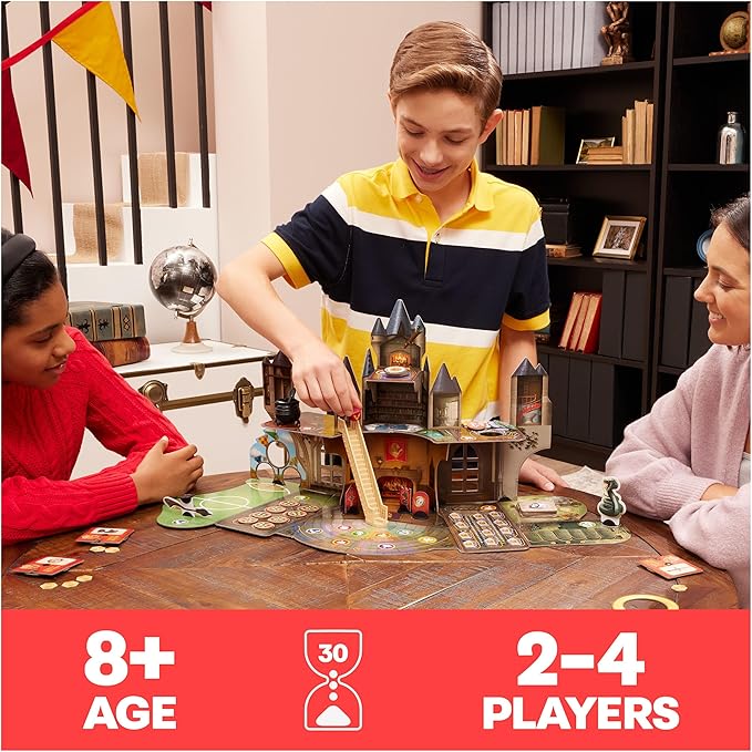 Wizarding World Hogwarts Magical Mayhem 3D Board Game | Harry Potter Game for Families, Adults, & Kids Ages 8 and up