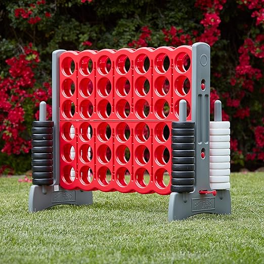 ECR4Kids Jumbo 4-To-Score, Giant Game, Red/Grey
