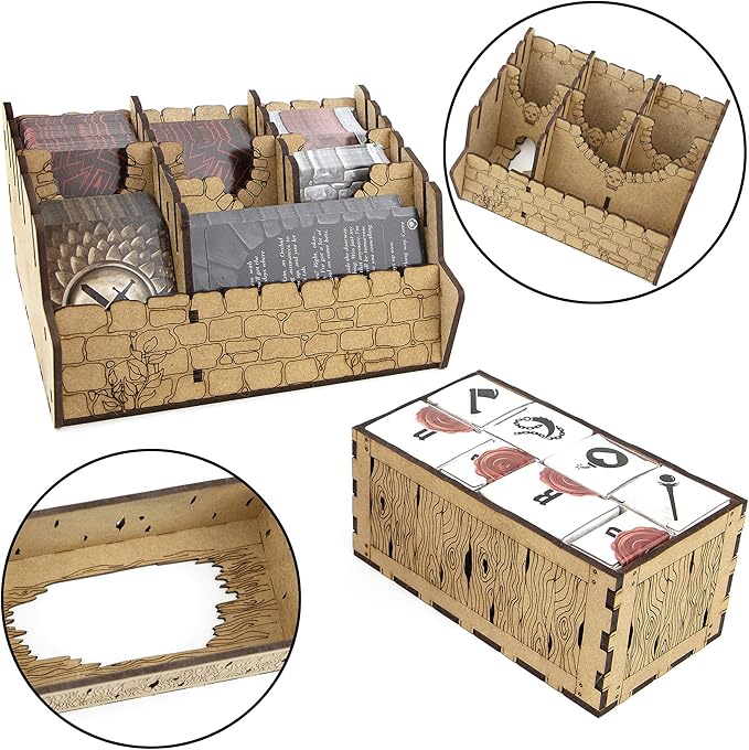 TowerRex Organizer for Gloomhaven Jaws of The Lion Board Game, Storage Insert, Accessories Upgrade