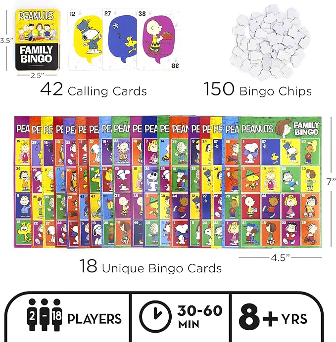 AQUARIUS - Peanuts Family Bingo Game