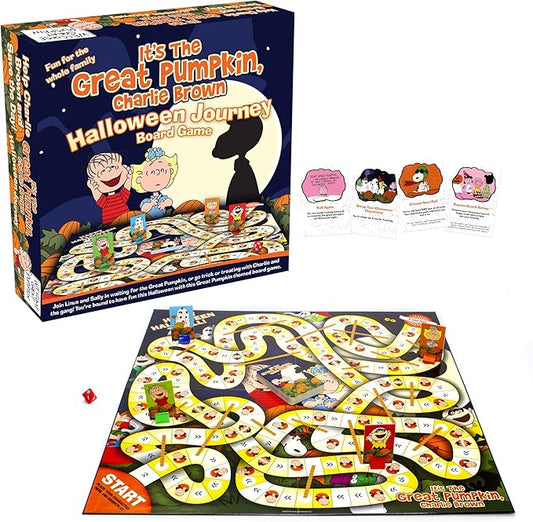 AQUARIUS Peanuts Great Pumpkin Board Game - Peanuts Themed Board Game - Fun Family Holiday Gift for Kids & Adults - Officially Licensed Peanuts Comics & Show Merchandise & Collectibles