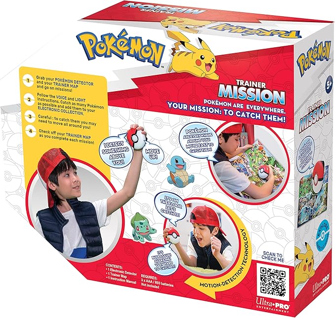 Ultra Pro Pokémon Trainer Mission Toy - Interactive Poké Ball Guessing Game, Fun for Family & Friends, Explore with Pokeball Toy, Learn & Catch Pokémon, Perfect for Board Game Enthusiasts
