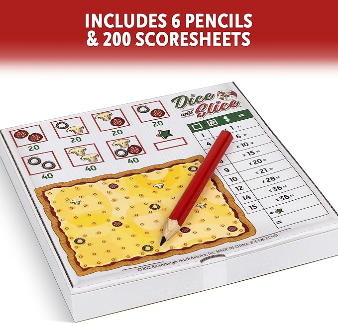 ThinkFun's Dice and Slice Pizza Party Dice Game - Deliciously Strategic Pizza Slicing Game