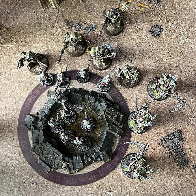 Jucoci Objective Point Markers 6PCS Set Objective Marker Compatible with WH40k Wargame (Miniature Not Included), Red
