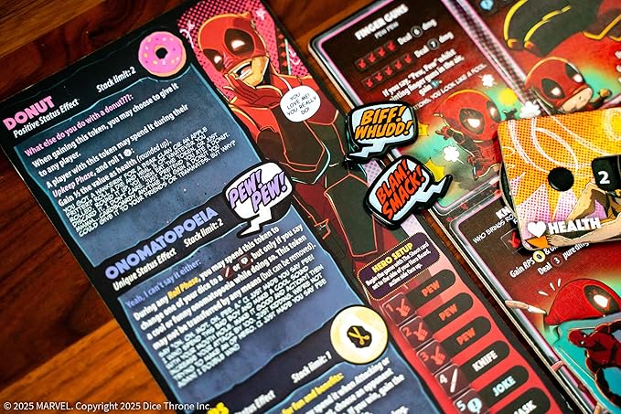 Marvel Dice Throne: Deadpool Deluxe Edition - Rolling Battle Game, Play as Deadpool With Unique Abilities, Stand-Alone Expansion & Compatible With All Heroes, Officially Licensed