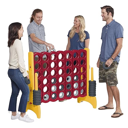ECR4Kids Jumbo 4-To-Score, Giant Game, Cardinal, Gold, 1