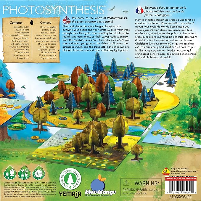 Tabletop Strategy Game, for Kids Teens Adult and Young Botanists, Family Board Game Nights, 2 to 4 Players, Harvest Light, Grow Trees, Photosynthesis by Blue Orange Games