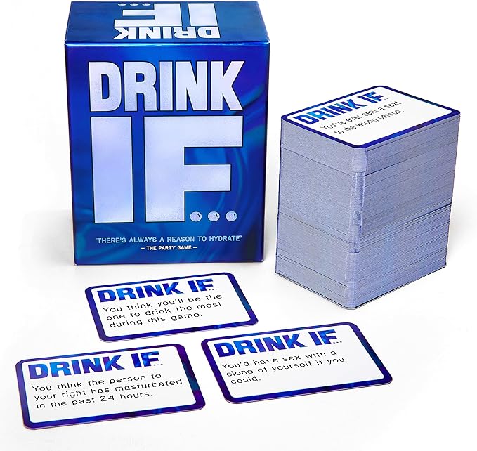 Drink IF... Hilarious Adult Drinking Game. Party Card Game for Friends & Family to get You Buzzed & Drunk - Perfect for Ice Breakers, College Students, Fun Parties & Board Games Night with Your Group