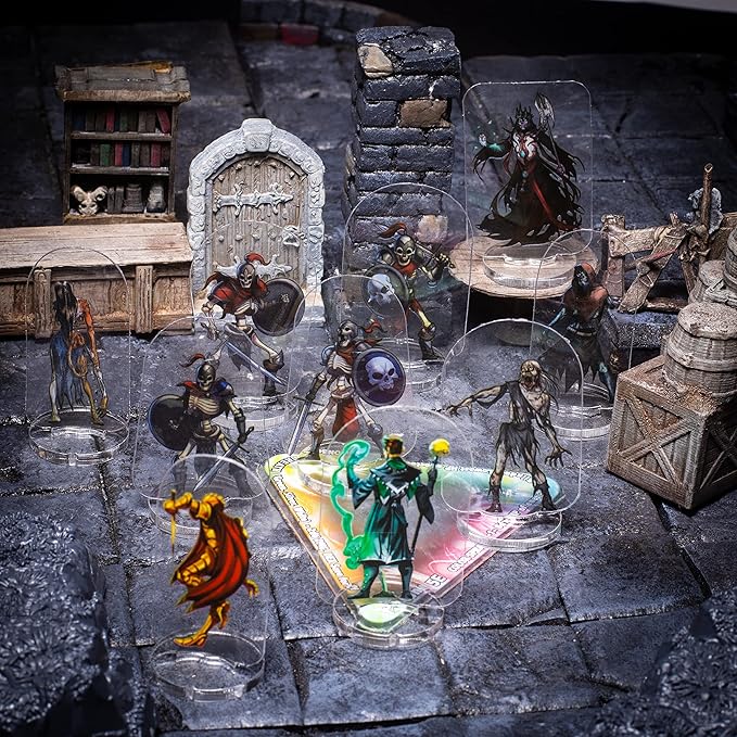 Arcknight Flat Plastic Miniatures: DM Starter Set; 167 Unique Classic and Iconic Minis for DND 5e and Pathfinder; Affordable, Skinny Figurines for Dungeons and Dragons and Other Tabletop RPG Games