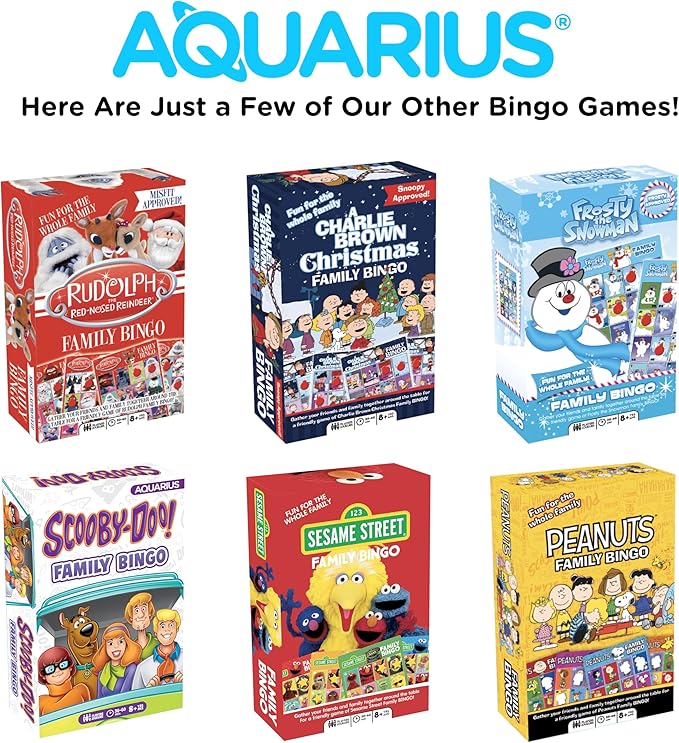 AQUARIUS Cat in The Hat Family Bingo Game - Fun Family Party Game for Kids, Teens & Adults - Entertaining Game Night Gift - Officially Licensed Merchandise