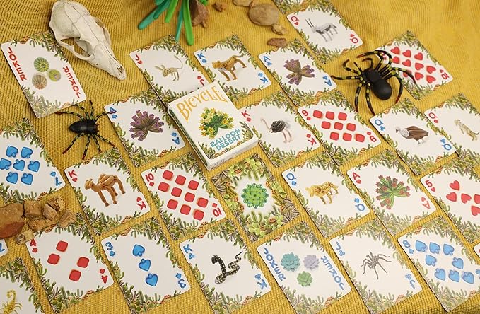 Balloon Ocean and Desert Bicycle Playing Cards - 2 Deck Set with Fun Original Art - Ideal for Childrens Parties