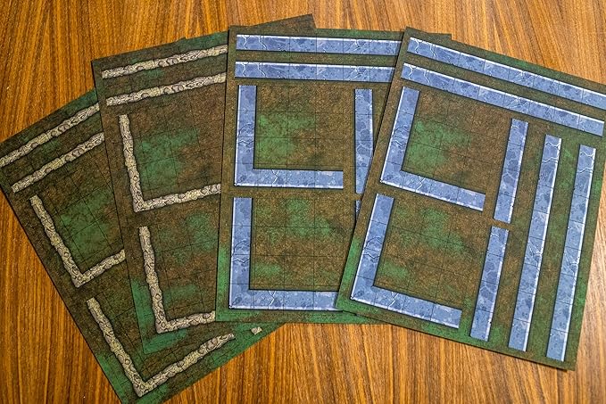 DUNGEON CRAFT: Walls Pack 2D Terrain Set ttrpg