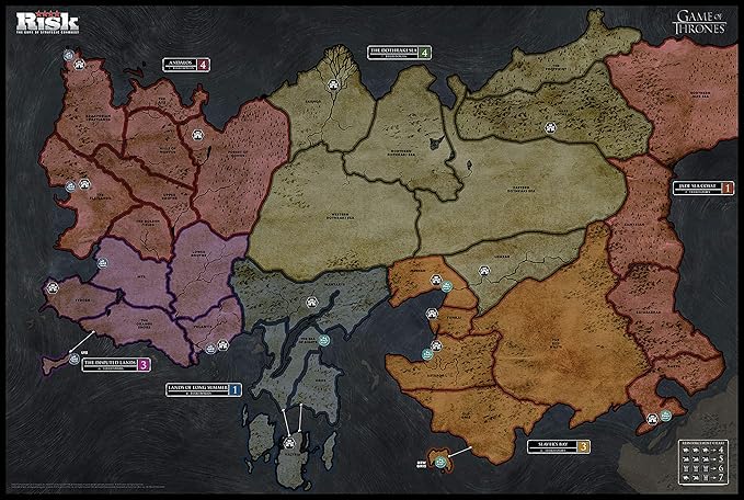 USAOPOLY Risk Game of Thrones Strategy Board Game | The for Game of Thrones Fans | Official Game of Thrones Merchandise | Based on The TV Show on HBO Game of Thrones | Themed Risk Game
