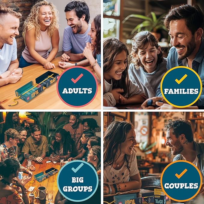 The Team Trivia Game with a Mini Tug of War in The Box | Perfect for 2-20 Players for Couples, Teens, Adults and Family Game Night | Ages 11+