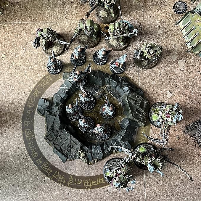 Jucoci Objective Point Markers 6PCS Set Objective Marker Compatible with WH40k Wargame (Miniature Not Included)