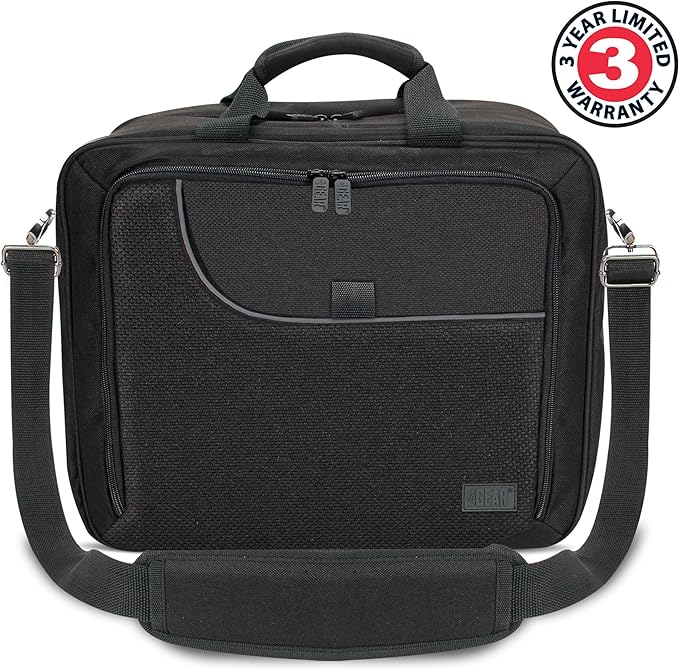 USA Gear Board Game Bag Compatible with Catan, Cards Against Humanity, Monopoly, Battleship, Sequence, Ticket to Ride & More - Board Game Storage Bag with Customizable Interior, Padded Shoulder Strap