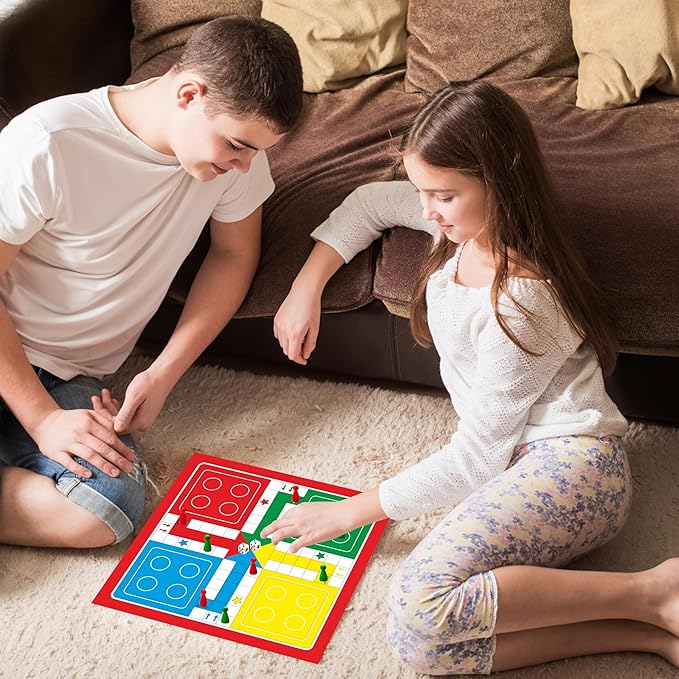 Ankit Toys & Games Ludo and Snake & Ladders (Saap Seedhi) Board Game Set for 6+ Years Kids & Adults | Indoor Ludo Board Game | Travel Strategy Game (Ludo Senior+)