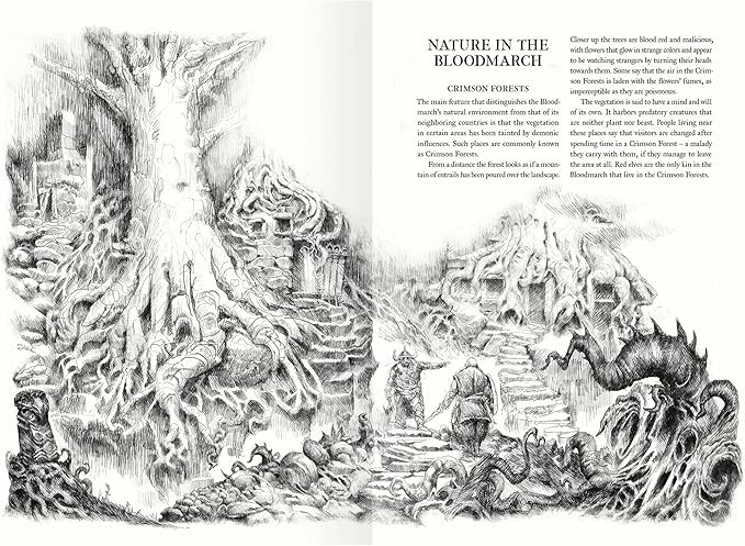 Free League Forbidden Lands: The Bloodmarch - Hardcover Expansion RPG Book, Free League Publishing, Expands The Forbidden Lands World In A New Area, New Campaign, Role Playing Game