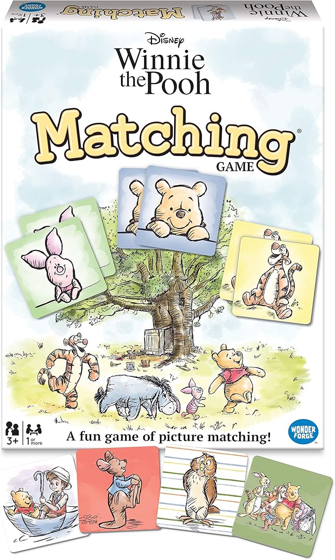 Wonder Forge Disney Winnie the Pooh Matching Game for Girls & Boys