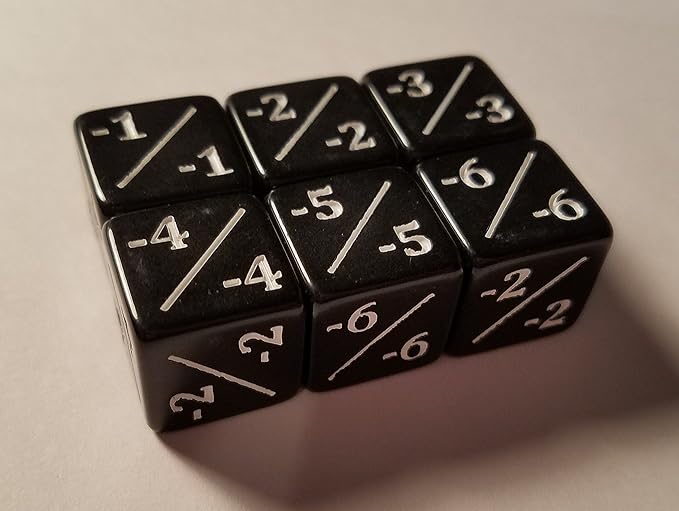24x Counter, Negative, Goyf & Loyalty Dice for Magic: The Gathering and Other Games/CCG MTG