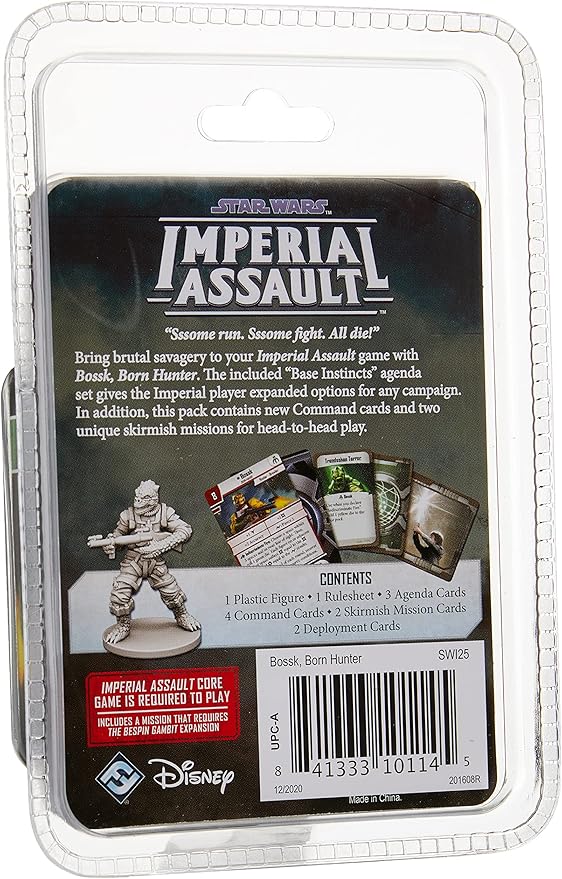 Fantasy Flight Games Star Wars Imperial Assault Board Game Bossk VILLAIN PACK - Epic Sci-Fi Miniatures Strategy Game for Kids and Adults, Ages 14+, 1-5 Players, 1-2 Hour Playtime,
