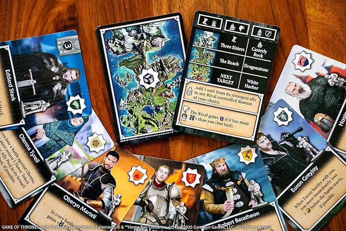Tiny Epic Game of Thrones Board Game, Strategy Game for Adults & Teens, 1-4 Players, 60+ Min Playtime, Play as Iconic Westeros Characters, Custom Dice, Miniatures, Metal Coins, and Wooden Components