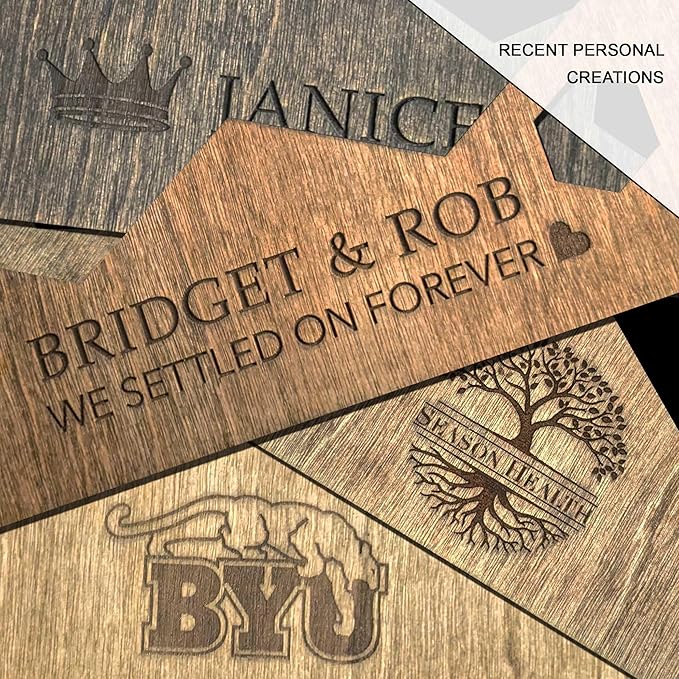 Personalized Wood Settler Game Board - 2-4 Players | Includes: Main Board