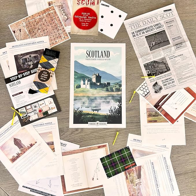 Mystery Game | Scotland: Vanished in The Highlands – Be a Detective and Investigate an Unsolved case, Escape Room Puzzle Game, for Date Night, Family Night or Solo