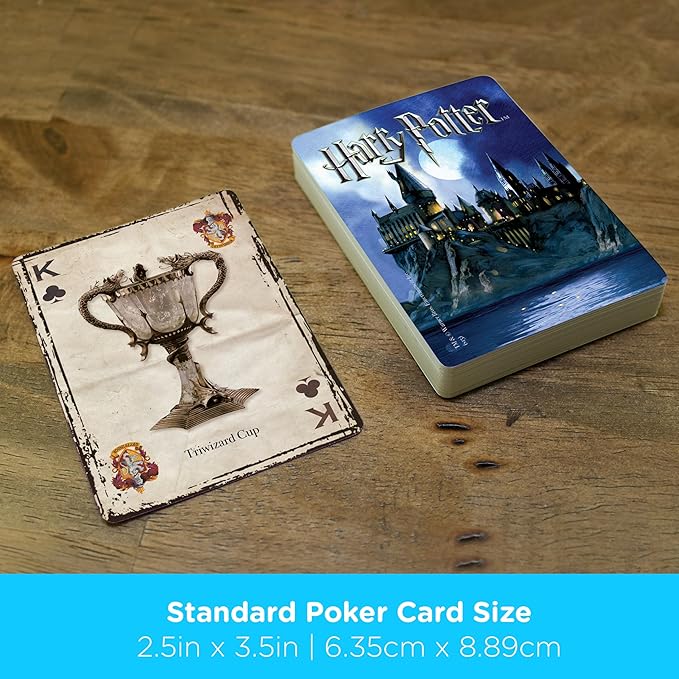 AQUARIUS Harry Potter Playing Cards - HP Themed Deck of Cards for Your Favorite Card Games - Officially Licensed Harry Potter Merchandise & Collectibles