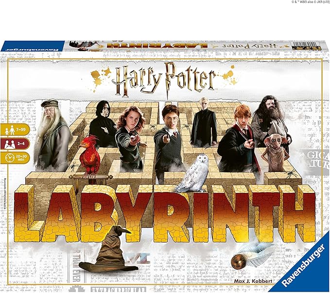 Ravensburger Harry Potter Labyrinth | Engaging Family Board Game | Ideal for Kids & Adults Aged 7 & Up | Easy to Learn with High Replay Value | Mind-Teasing Adventure