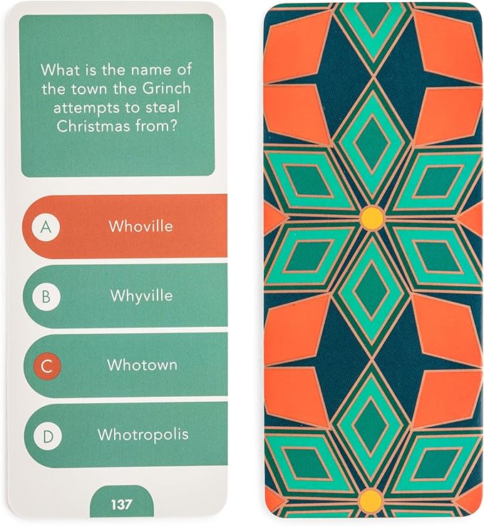 Skyline Collection Trivia Set - Holidays Trivia, 140 Question Cards - Game Night Entertainment for Families & Friends