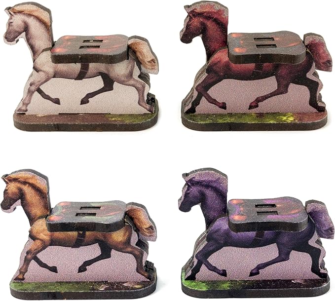 C4Labs Horse Character Mount | x4 Mounts | 1x2in Base | Role Playing Games | DND D&D Pathfinder