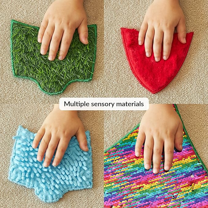 Sensory Wall Panel | Sequin Busy Board for Sensory Room and Daycare | Montessori Toys and Activity | Autism Mats and Squares for Toddlers and Kids