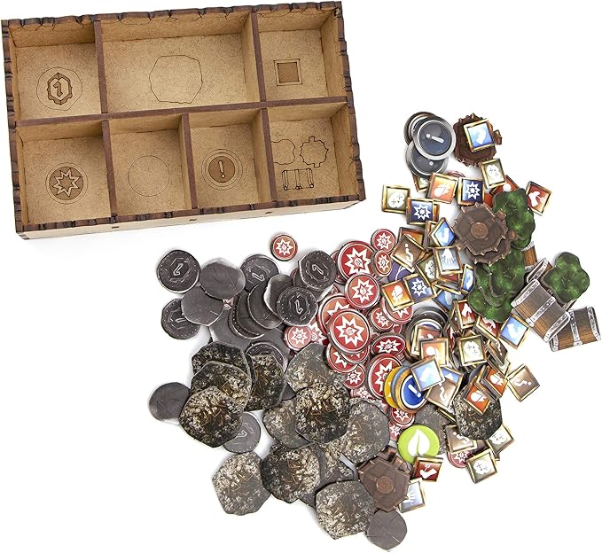 TowerRex Organizer for Gloomhaven Jaws of The Lion Board Game, Storage Insert, Accessories Upgrade